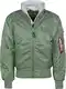 Alpha Industries Herren Fliegerjacke MA-1 D-Tec, Green, Gr. M