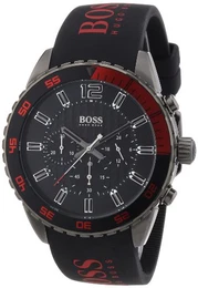 Hugo Herren-Armbanduhr XL Chronograph Quarz Silikon 1512901