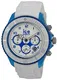 ICE-WATCH Herren-Armbanduhr XL Ice-Chrono Party - Curaçao - Big Big Chronograph Quarz Silikon CH.WBE.BB.S.13