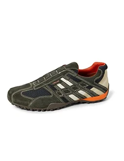 Geox Uomo Snake Sneakers Dk Grey Off White
