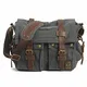 Eysee® Herren Canvas Schultertasche Umhängertasche 33cm (L) X 27cm(H) X 11cm(W) (Grau)