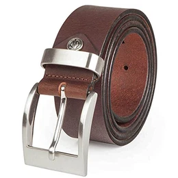Gürtel Herren Ledergürtel Herren Herren Gürtel, Voll- Rindledergürtel XXL, Echt-Büffel-Leder Gürtel, Ledergürtel, Jeans-Gürtel in 2 Farben, schwarz / dunkelbraun, Größe / Size:95, Farbe / Color:braun