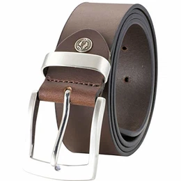 Gürtel Herren Ledergürtel Herren/Herren Gürtel, Vollrindledergürtel XXL, Echt-Büffel-Leder Gürtel, Ledergürtel, Jeansgürtel dunkelbraun, Größe/Size:140