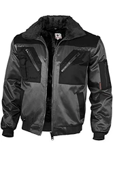 Qualitex Pilotenjacke 4 in 1 Grau/Schwarz