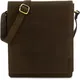 LEABAGS London Leder-Umhängetasche I Laptoptasche bis 13 Zoll I Messenger Bag aus echtem Büffel-Leder im Vintage Look I Schultertasche I Arbeitstasche I 26x8x31cm (Olive)