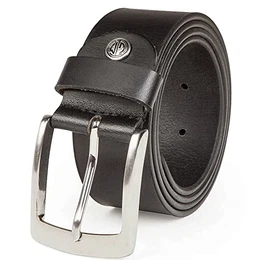 Gürtel Herren Vollledergürtel aus Büffelleder, 40 mm breit, kürzbar, Gürtel, Ledergürtel, Jeans-Gürtel, XL, schwarz, Größe/Size:90