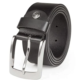 Gürtel Herren Vollledergürtel aus Büffelleder, 40 mm breit, kürzbar, Gürtel, Ledergürtel, Jeans-Gürtel, XL, schwarz, Größe/Size:100