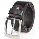 LINDENMANN Gürtel Herren Vollledergürtel aus Büffelleder, 40 mm breit, kürzbar, Gürtel, Ledergürtel, Jeans-Gürtel, XL, schwarz, Größe/Size:100