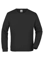 Sweatshirt French Terry - Hochwertiger Sweat Pullover für Damen und Herren Farbe: Black Grösse: S