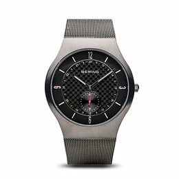 Herren Analog Quarz Classic Collection Armbanduhr mit Edelstahl Armband und Saphirglas 11940-377