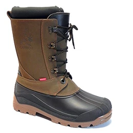 demar. Thermostiefel Jagdstiefel mit WOLLE gefüttert CARIBOU PRO, Braun, 43 EU