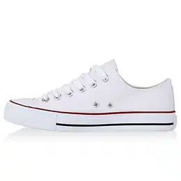 Damen Schuhe Sneakers Sportschuhe Schnürer Schuhe 25997 Weiss Rotstreifen Ambler 39 Flandell
