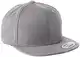 Flexfit Classic Snapback Cap, Mütze Unisex Kappe für Damen und Herren, One Size, Farbe silver
