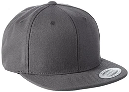 Classic Snapback Cap, Mütze Unisex Kappe für Damen und Herren, One Size, Farbe darkgrey