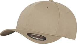 5 Panel Baseball Cap - Unisex Mütze, Kappe für Herren und Damen, einfarbige Basecap, rundum geschlossen - Farbe khaki, Größe S/M