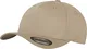 Flexfit 5 Panel Baseball Cap - Unisex Mütze, Kappe für Herren und Damen, einfarbige Basecap, rundum geschlossen - Farbe khaki, Größe S/M