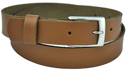 3cm Breit Echt Leder Guertel - -Hell-Braun-140cm-Bundweit