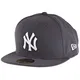 New Era Erwachsene Baseball Cap Mütze MLB Basic NY Yankees 59 Fifty Fitted, Graphite/Weiss, 7 1/4 (57.7 cm)