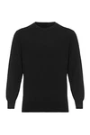 Lona Scott Herrenpullover Rundhalsausschnitt Schwarz