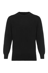 Lona Scott Herrenpullover Rundhalsausschnitt Schwarz