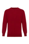 Lona Scott Herrenpullover Rundhalsausschnitt Kastanienbraun