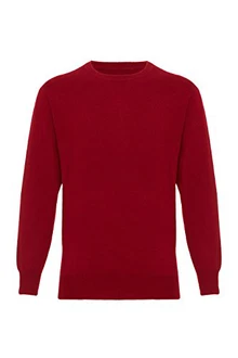 Lona Scott Herrenpullover Rundhalsausschnitt Kastanienbraun