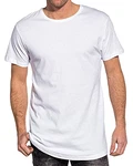 Urban Classics Herren Shaped Long Tee T-Shirt Weiß