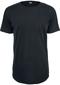 Urban Classics Herren Shaped Long Tee T-Shirt Schwarz Urban Classics Herren Shaped Long Tee T-Shirt Schwarz