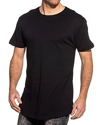 Urban Classics Herren Shaped Long Tee T-Shirt Schwarz