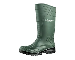 PROTECTOR PLUS S5 SRC - wasserdichter Sicherheitsstiefel und Arbeitsstiefel für Herren und Damen mit Stahlkappe & Durchtrittsschutz – grün Gr.44