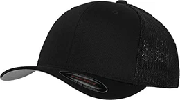 Erwachsene Mütze Mesh Trucker Kappe, Black, one size