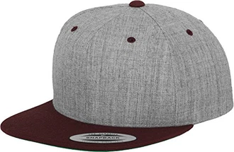 Yupoong Flexfit Unisex Kappe Classic Snapback 2-Tone h.grey/maroon