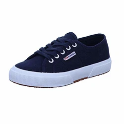 Superga Klassischer Bass-Sneaker 2750 COTU Classic Marineblau/Fwhite