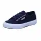 Superga Klassischer Bass-Sneaker von Mixed Cotu, Marineblau, Fwhite, 43 EU