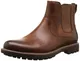 Clarks Herren Montacute Top Chelsea Boots, Braun (Dark Tan Lea), 46 EU