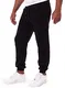 Reslad Jogginghose Herren Trainingshose Männer Sporthose Sweatpants Jogger Pants Freizeithose für Gym & Fitness RS-5060 (M, Schwarz)