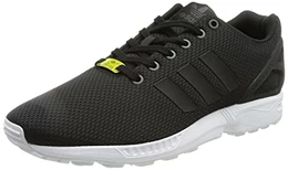 adidas ZX Flux Unisex-Erwachsene Laufschuhe, Schwarz (Black/Black/White), 43 1/3 EU