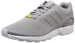Unisex-Erwachsene ZX Flux Low-Top Sneakers,Grau (Aluminum/Running White),42 EU