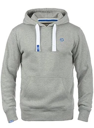 !Solid BennHood Herren Kapuzenpullover Hoodie Pullover Mit Kapuze Und Fleece-Innenseite, Größe:M, Farbe:Light Grey Melange (8242)