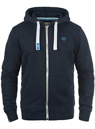 !Solid BennZip Herren Sweatjacke Kapuzenjacke Hoodie mit Kapuze und Reißverschluss, Größe:S, Farbe:Insignia Blue (1991)