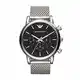 Emporio Armani Herren Chronograph Quarz Uhr mit Edelstahl Armband AR1808