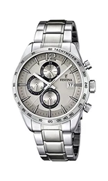 Herren-Armbanduhr XL Chronograph Quarz Edelstahl F16759/2