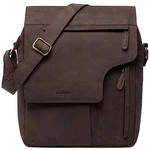 LEABAGS Umhängetasche Amsterdam Dunkelbraun