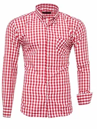 K-2014 Hemd Karriert Rot S