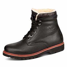 Panama 03 Aviator Herren Warm gefüttert Classics Kurzschaft Stiefel & Stiefeletten, Schwarz (Black), 43 EU