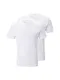 TOM TAILOR Herren Doppelpack Crew Neck T Shirt, Weiß, M