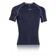 Under Armour UA HeatGear Kurzarm, Kompressionsunterhemd für Sport, Herren-Fitness-Top mit HeatGear-Stoff für Herren, NavyBlue (Midnight Navy / Steel (410)), M.