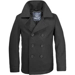 Brandit PEA COAT MANTEL US MARINE JACKE HERREN WINTERJACKE CABAN SCHWARZ