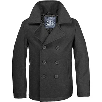 Brandit PEA COAT MANTEL US MARINE JACKE HERREN WINTERJACKE CABAN