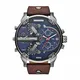 Diesel Herren Analog Quarz Uhr mit Leder Armband DZ7314
